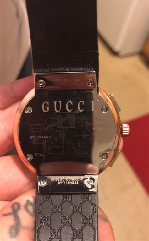 serial number gucci watch real or fake|authentic gucci serial number.